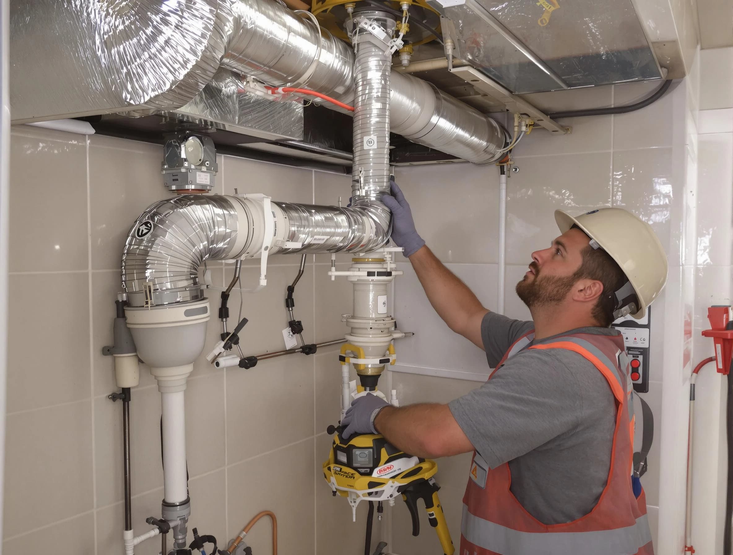 Columbia Dryer Vent Cleaning expert performing professional dryer vent repair and installation in Columbia
