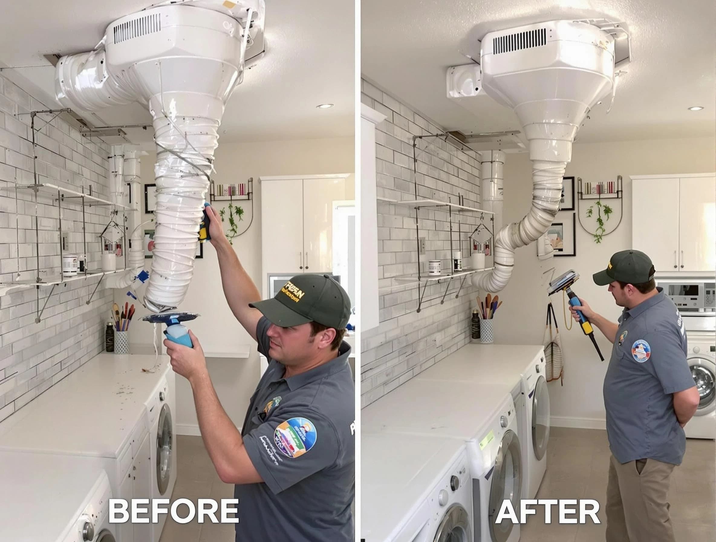 Professional dryer exhaust vent cleaning by Columbia Dryer Vent Cleaning in Columbia