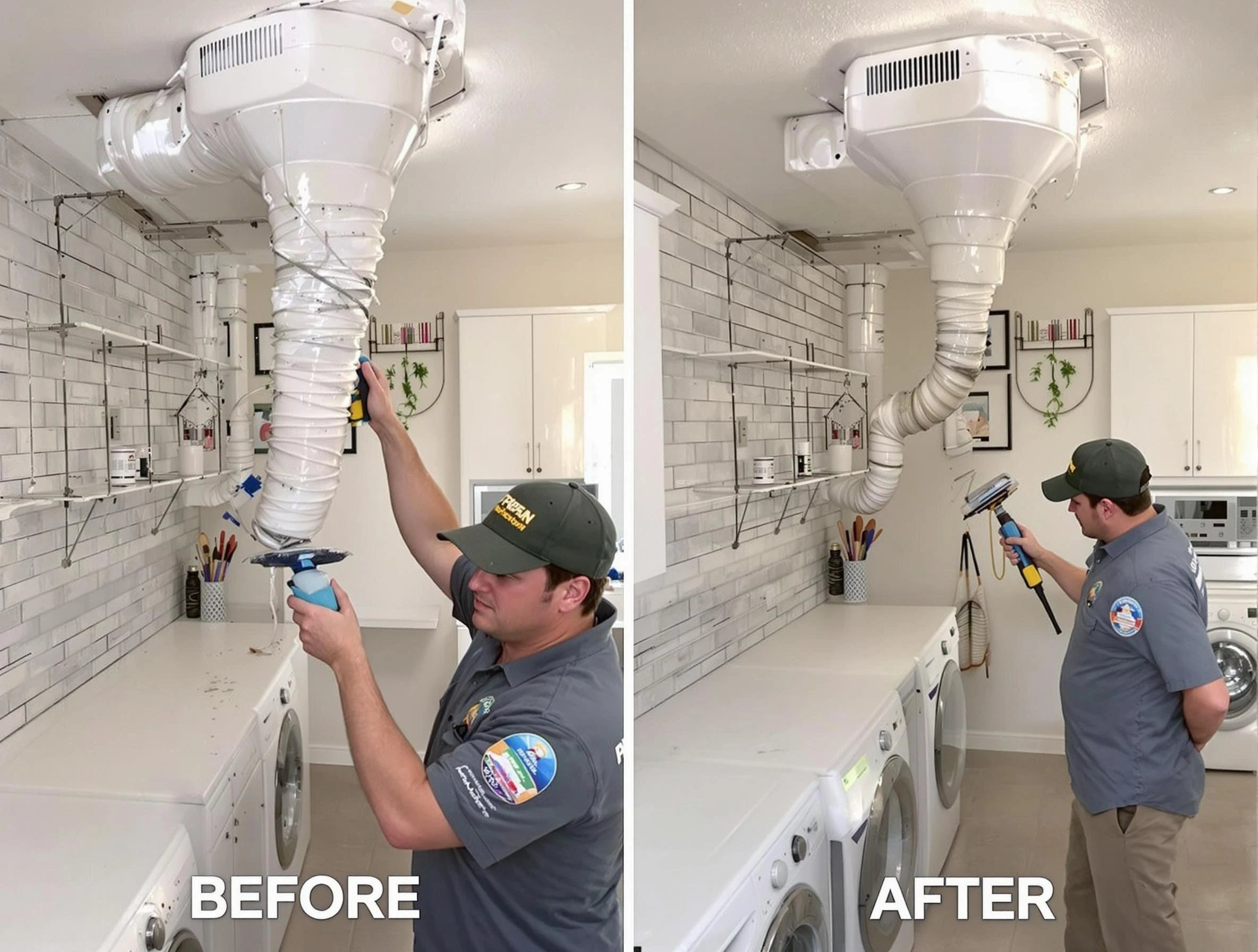 Professional dryer exhaust vent cleaning by Columbia Dryer Vent Cleaning in Columbia