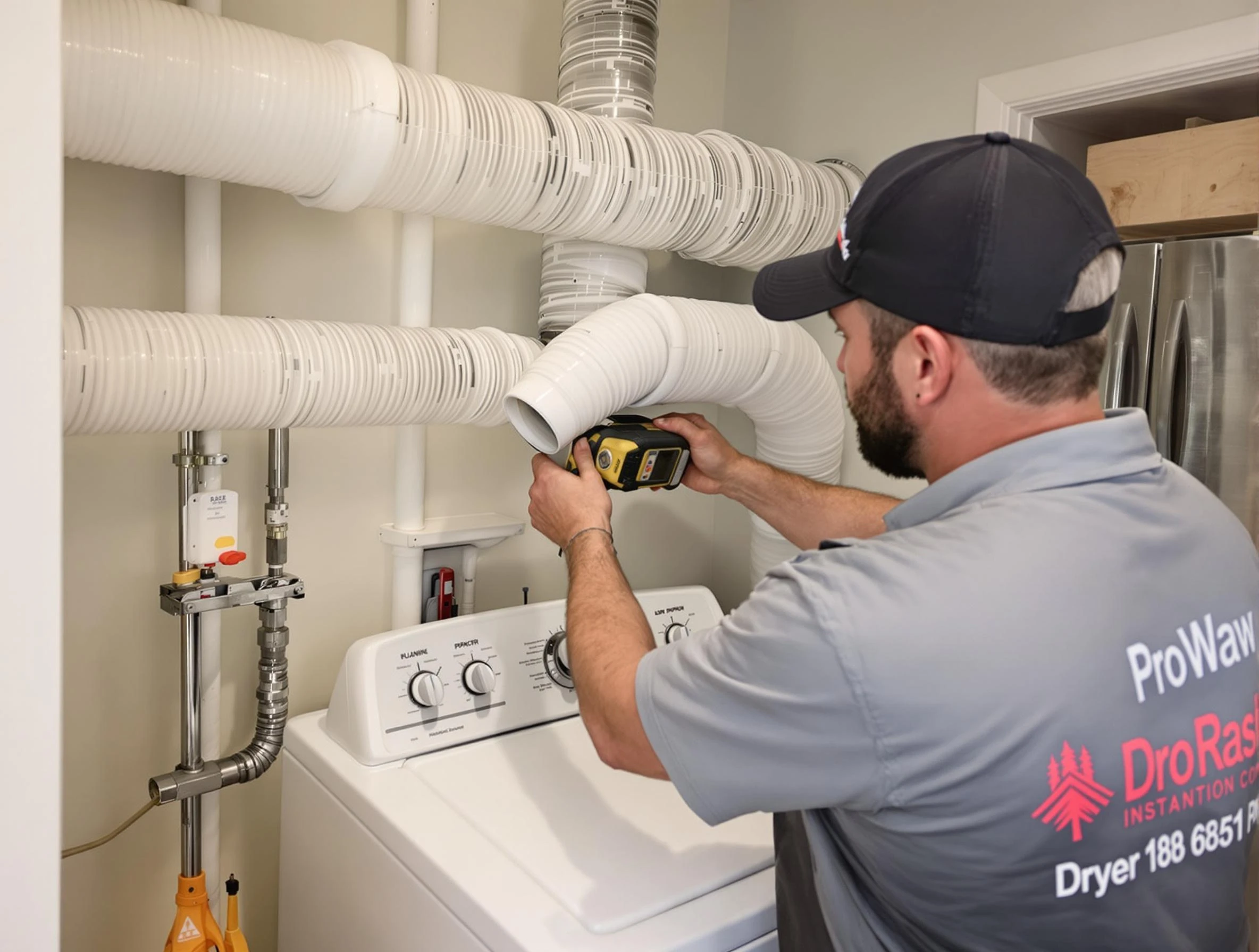 Professional dryer vent hose installation by Columbia Dryer Vent Cleaning in Columbia